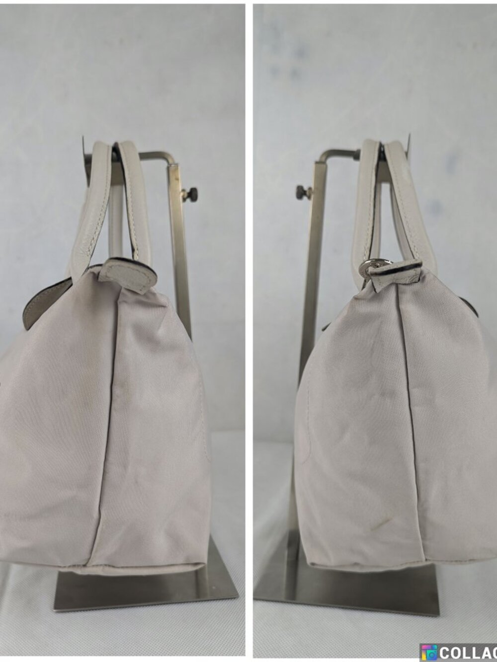 Pre-Owned Longchamp Le Pliage Nylon Tote Bag White – Authentic – Fast Dispatch - Picture 7 of 16
